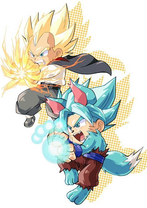 vegeta chibi|goku and vegeta chibi.